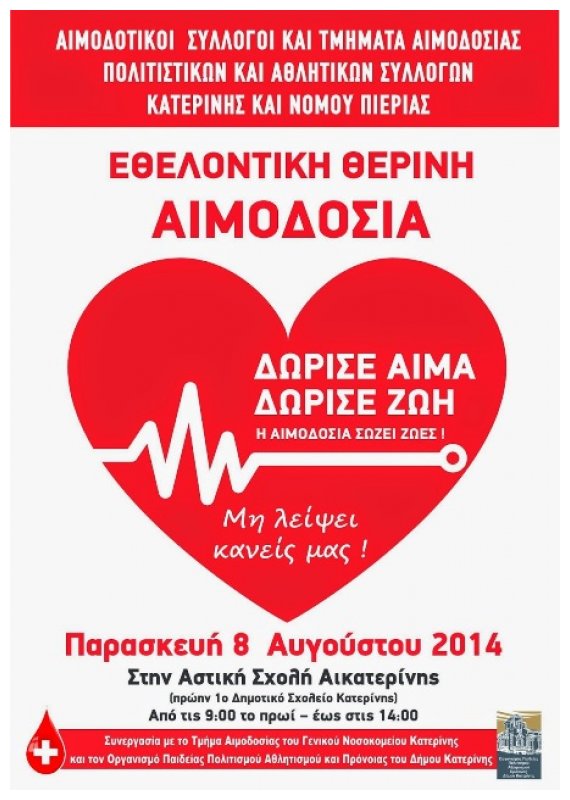 Î˜ÎµÏÎ¹Î½Î® Î•Î¸ÎµÎ»Î¿Î½Ï„Î¹ÎºÎ® Î‘Î¹Î¼Î¿Î´Î¿ÏƒÎ¯Î± ÏƒÏ„Î·Î½ ÎšÎ±Ï„ÎµÏÎ¯Î½Î· Î Î±ÏÎ±ÏƒÎºÎµÏ…Î® 8 Î‘Ï…Î³Î¿ÏÏƒÏ„Î¿Ï…live-in | Η Έξυπνη, Αντικειμενική και Εναλλακτική Ενημέρωση!